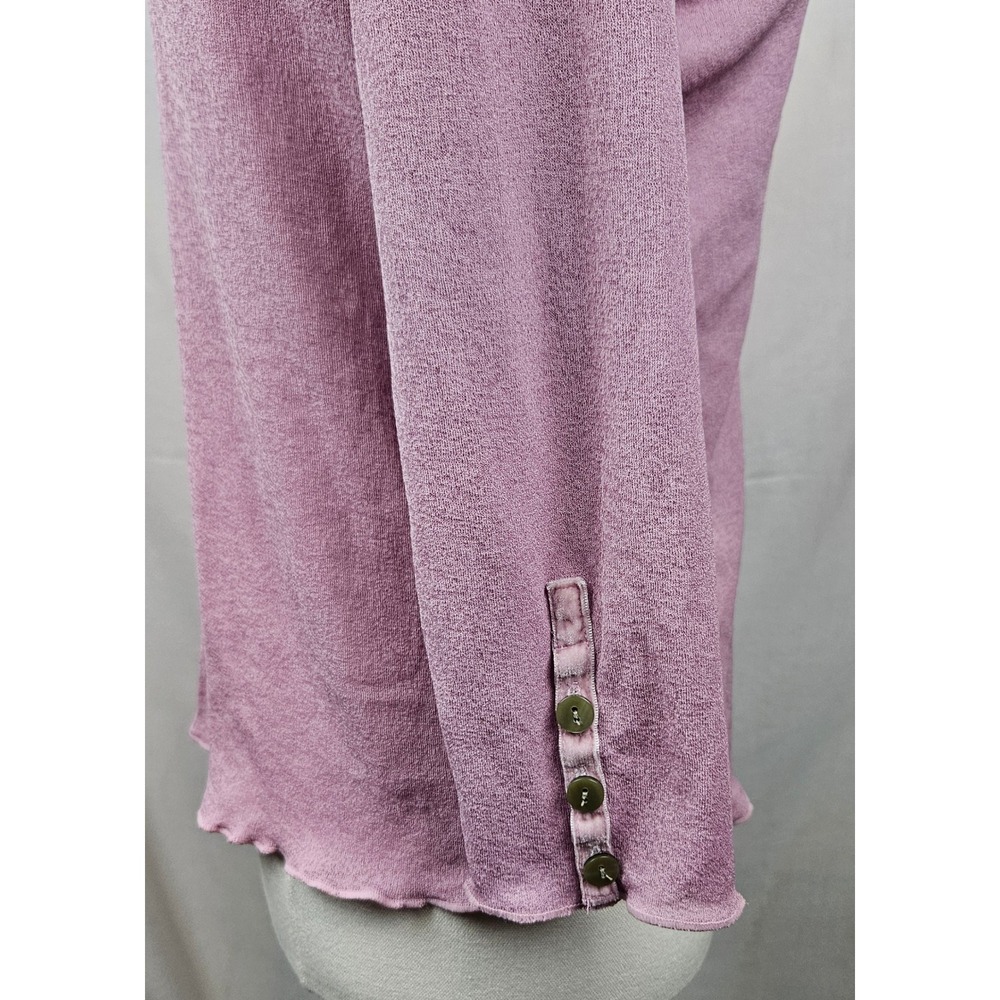 J Jill Womens Pink Knit Button Front Cardigan‎ 3/4 Sleeve M Coquette Fairy - Picture 5 of 6